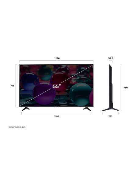 LG UHD AI 55UA73003LA TV 139,7 cm (55") 4K Ultra HD Smart TV Wi-Fi Nero