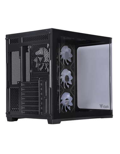 itek DARK CAVE CURVED Tower Nero