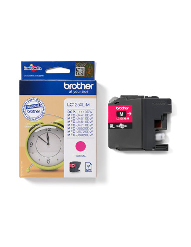 Brother LC125XLM cartuccia d'inchiostro 1 pz Originale Resa extra elevata (super) Magenta
