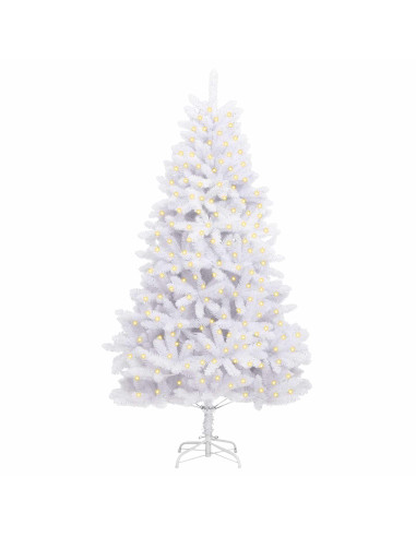 Albero di Natale artificiale Bianco 270 cm PVC e Metallo