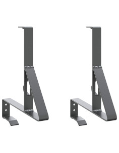 Supporto per guardia della neve 2 pcs Antracite Acciaio 2