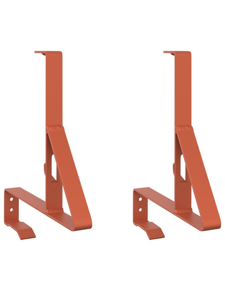 Supporto per guardia della neve 2 pcs Rosso 29,5 x 3 x 34,5 cm