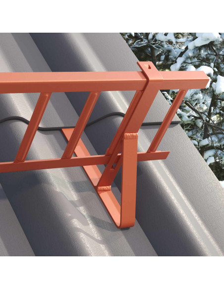 Supporto per guardia della neve 2 pcs Rosso 29,5 x 3 x 34,5 cm