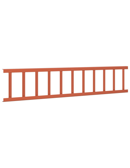 Guardia per neve sul tetto Rosso 1200 x 2,5 x 20 cm Acciaio
