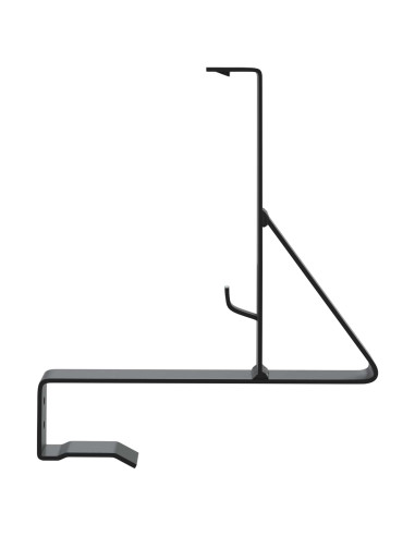 Supporto per guardia della neve Nero 29,5 x 3 x 34,5 cm Acciaio