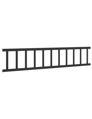 Guardia per neve sul tetto Nero 300 x 2,5 x 20 cm Acciaio