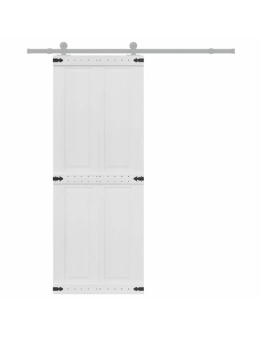 Porta Corona Bianco 80 x 210 cm Legno multistrato