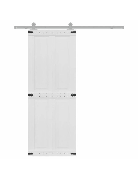 Porta Corona Bianco 80 x 210 cm Legno multistrato