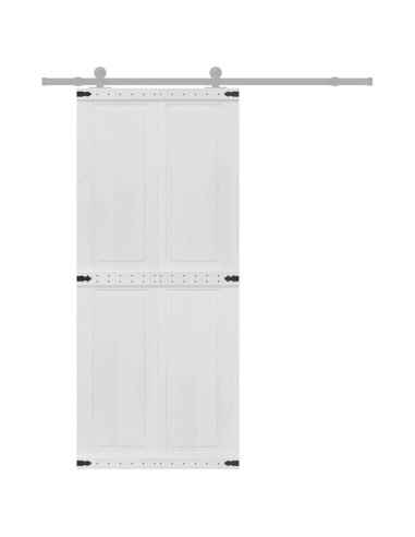 Porta Corona Bianco 90 x 210 cm Legno multistrato