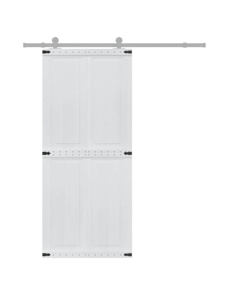 Porta Corona Bianco 90 x 210 cm Legno multistrato