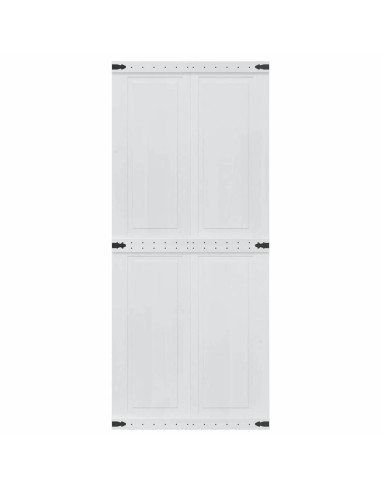 Porta Corona Bianco 90 x 210 cm Legno multistrato