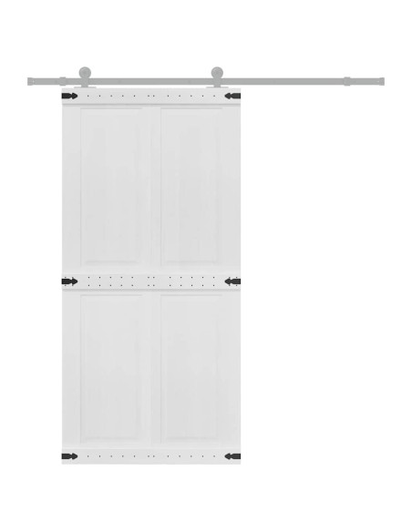 Porta Corona Bianco 100 x 210 cm Legno multistrato