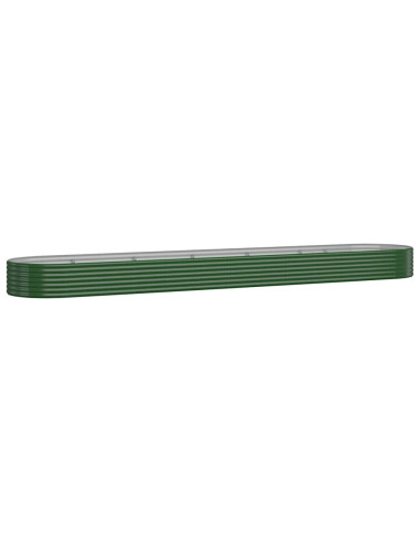Letto Giardino Acciaio Zincato 507x100x36 cm Verde