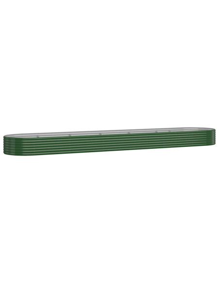 Letto Giardino Acciaio Zincato 507x100x36 cm Verde