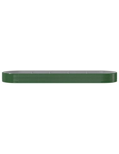 Letto Giardino Acciaio Zincato 450x140x36 cm Verde
