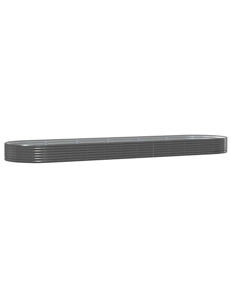 Letto da Giardino in Acciaio Zincato 523x140x36 cm Antracite