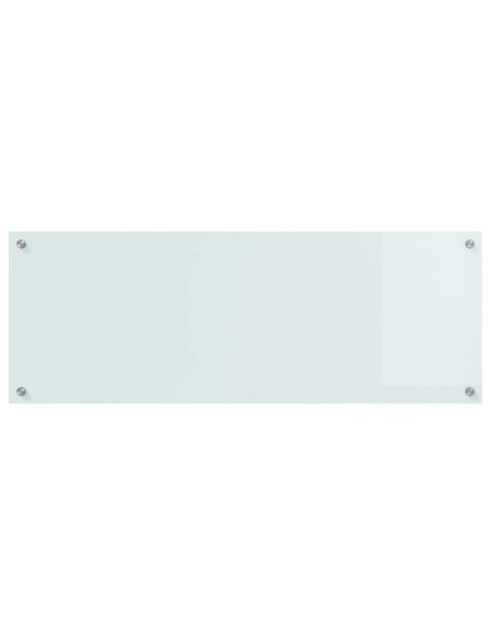 Rivestimento da Cucina 2 pcs Bianco 110 x 40 cm vetro temperato