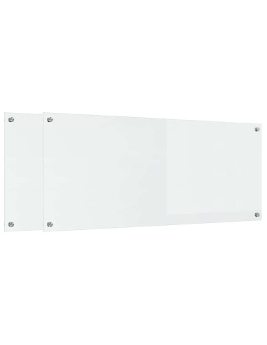 Schienale da cucina 2 pcs Trasparente 120 x 50 cm