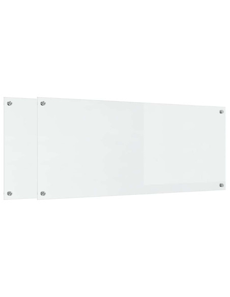 Schienale da cucina 2 pcs Trasparente 120 x 50 cm