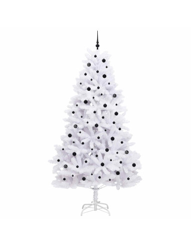 Albero di Natale Artificiale con Rami Pieghevoli Bianco 270 cm