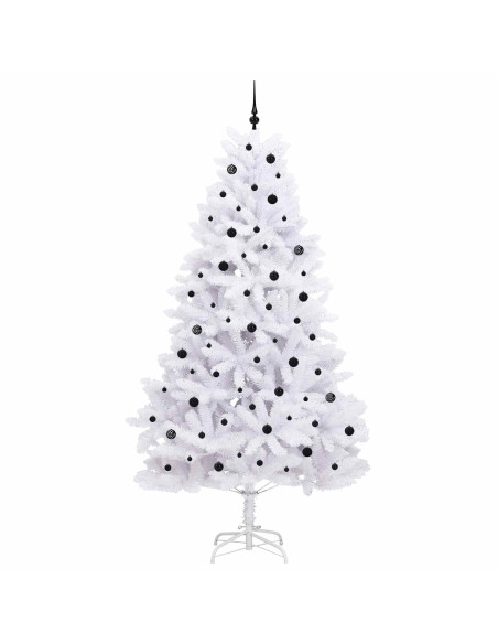 Albero di Natale Artificiale con Rami Pieghevoli Bianco 270 cm