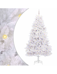 Albero di Natale Artificiale con Rami Pieghevoli Bianco 270 cm 2