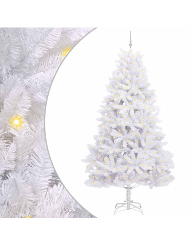 Albero di Natale Artificiale con Rami Pieghevoli Bianco 270 cm