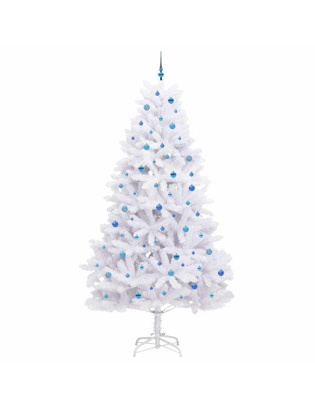Albero di Natale Artificiale con Rami Pieghevoli Bianco 270 cm