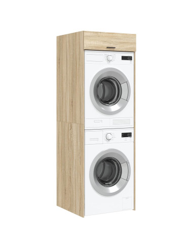 Mobiletto per lavatrice con porta Sonoma 67,5 x 68 x 200 cm