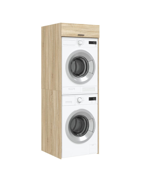 Mobiletto per lavatrice con porta Sonoma 67,5 x 68 x 200 cm