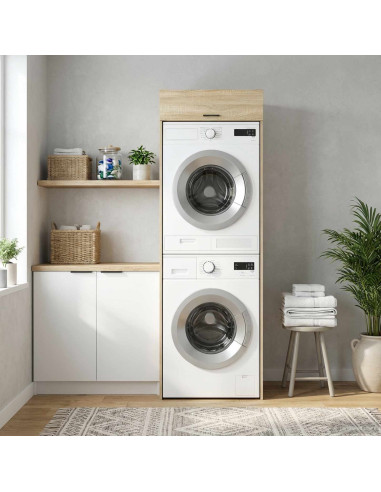 Mobiletto per lavatrice con porta Sonoma 67,5 x 68 x 200 cm