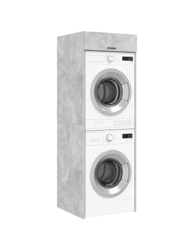 Mobiletto per lavatrice Calcestruzzo 67,5 x 68 x 200 cm