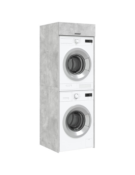 Mobiletto per lavatrice Calcestruzzo 67,5 x 68 x 200 cm