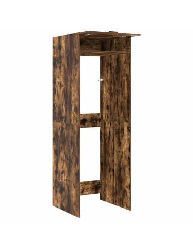 Mobiletto per lavatrice Rovere fumé 67,5 x 68 x 200 cm