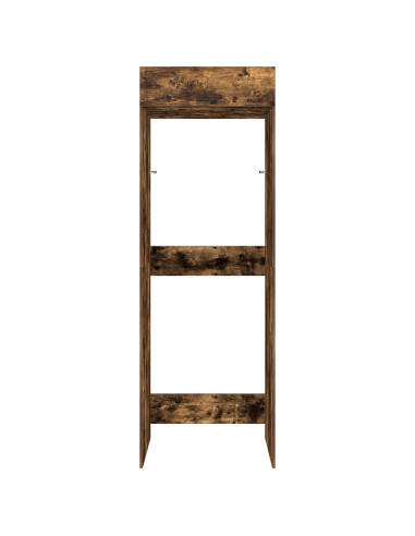 Mobiletto per lavatrice Rovere fumé 67,5 x 68 x 200 cm