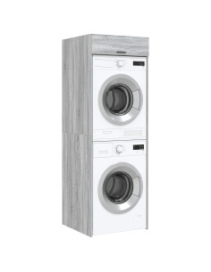 Mobiletto per lavatrice Grigio Sonoma 67,5 x 68 x 200 cm 2
