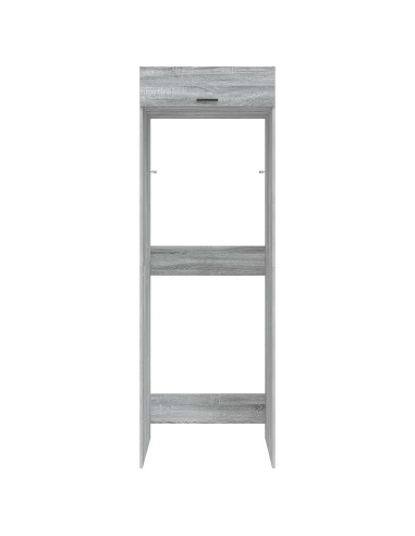Mobiletto per lavatrice Grigio Sonoma 67,5 x 68 x 200 cm