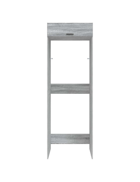 Mobiletto per lavatrice Grigio Sonoma 67,5 x 68 x 200 cm