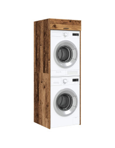 Mobiletto per lavatrice Legno vecchio 67,5 x 68 x 200 cm 2