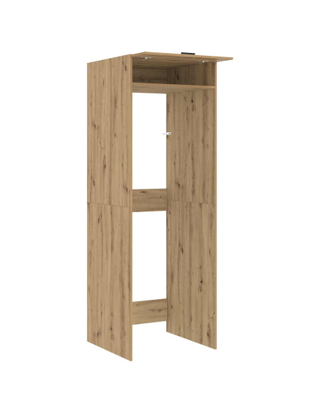 Mobiletto per lavatrice Rovere artigianale 67,5 x 68 x 200 cm