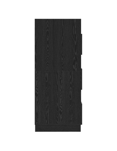 Mobile da lavanderia con porta Rovere Nero 50 x 68 x 162 cm