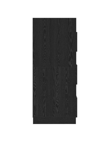 Mobile da lavanderia con porta Rovere Nero 50 x 68 x 162 cm