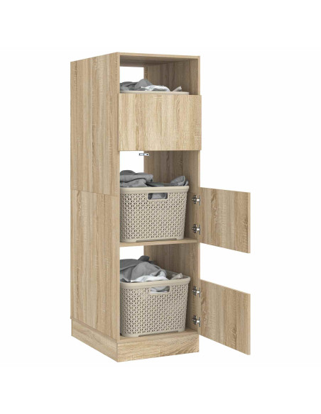 Mobile da lavanderia Sonoma 50 x 68 x 162 cm Legno multistrato