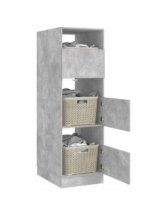 Mobile da lavanderia con porta Calcestruzzo 50 x 68 x 162 cm 2
