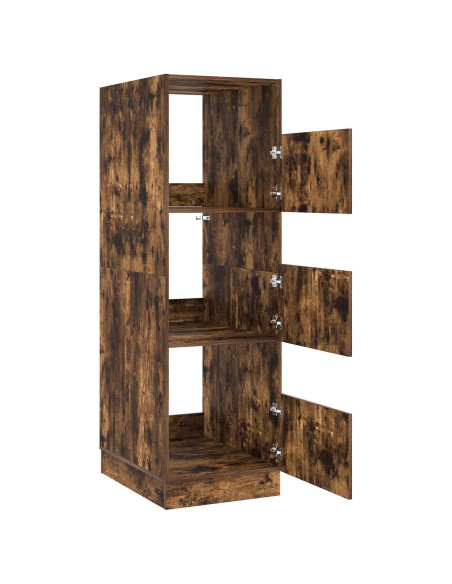 Mobile da lavanderia con porta Rovere fumé 50 x 68 x 162 cm