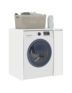 Mobiletto per lavatrice con porta Bianco 87 x 60 x 89 cm 2