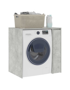 Mobiletto per lavatrice con porta Calcestruzzo 87 x 60 x 89 cm 2