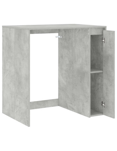 Mobiletto per lavatrice con porta Calcestruzzo 87 x 60 x 89 cm