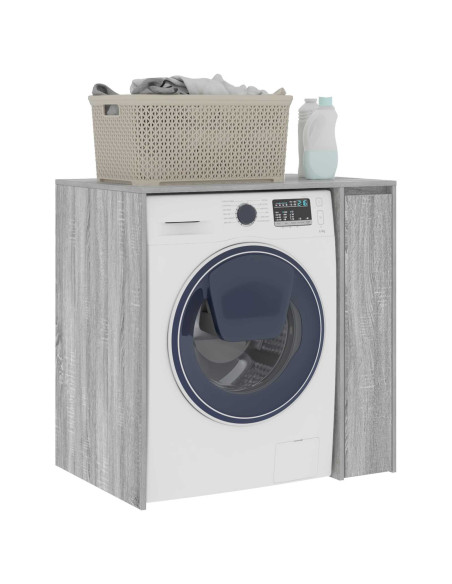 Mobiletto per lavatrice con porta Grigio Sonoma 87 x 60 x 89 cm
