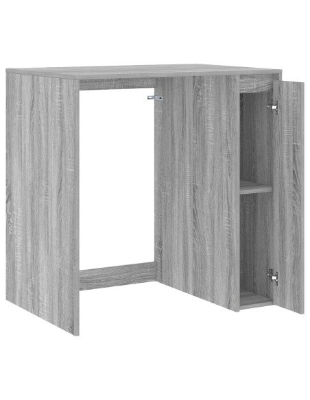 Mobiletto per lavatrice con porta Grigio Sonoma 87 x 60 x 89 cm